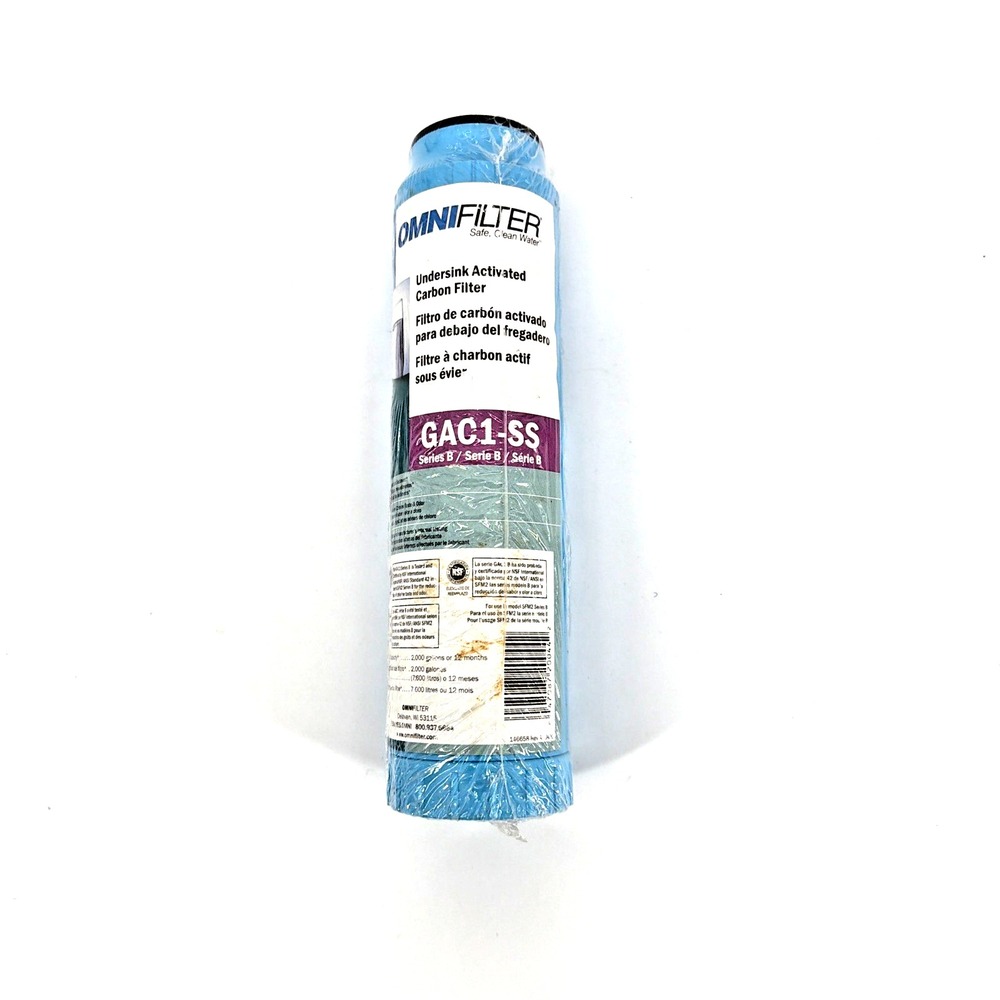 Omni Filter / carbon undersink water filter cartridge/ Gac1-ss series a